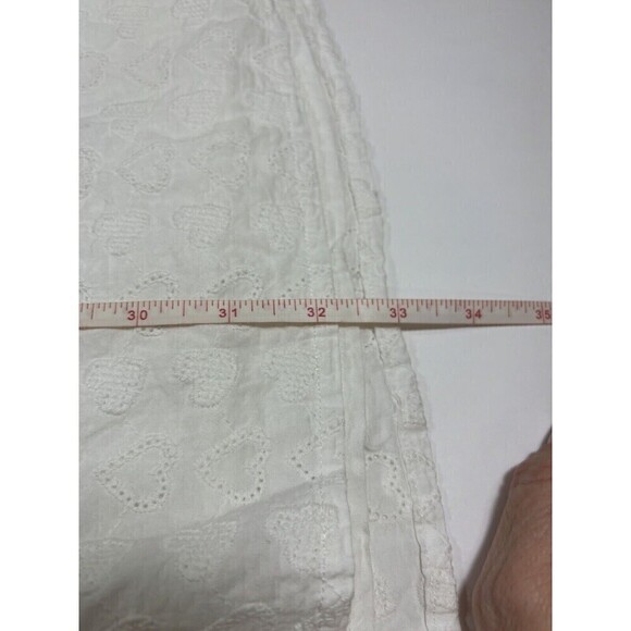 LPA Janina Sundress Summer Dress White Large Heart Eyelet Cut Out Back - Picture 8 of 13